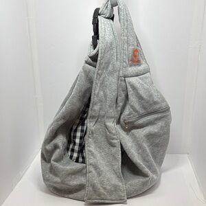 Gray pet carrier bag